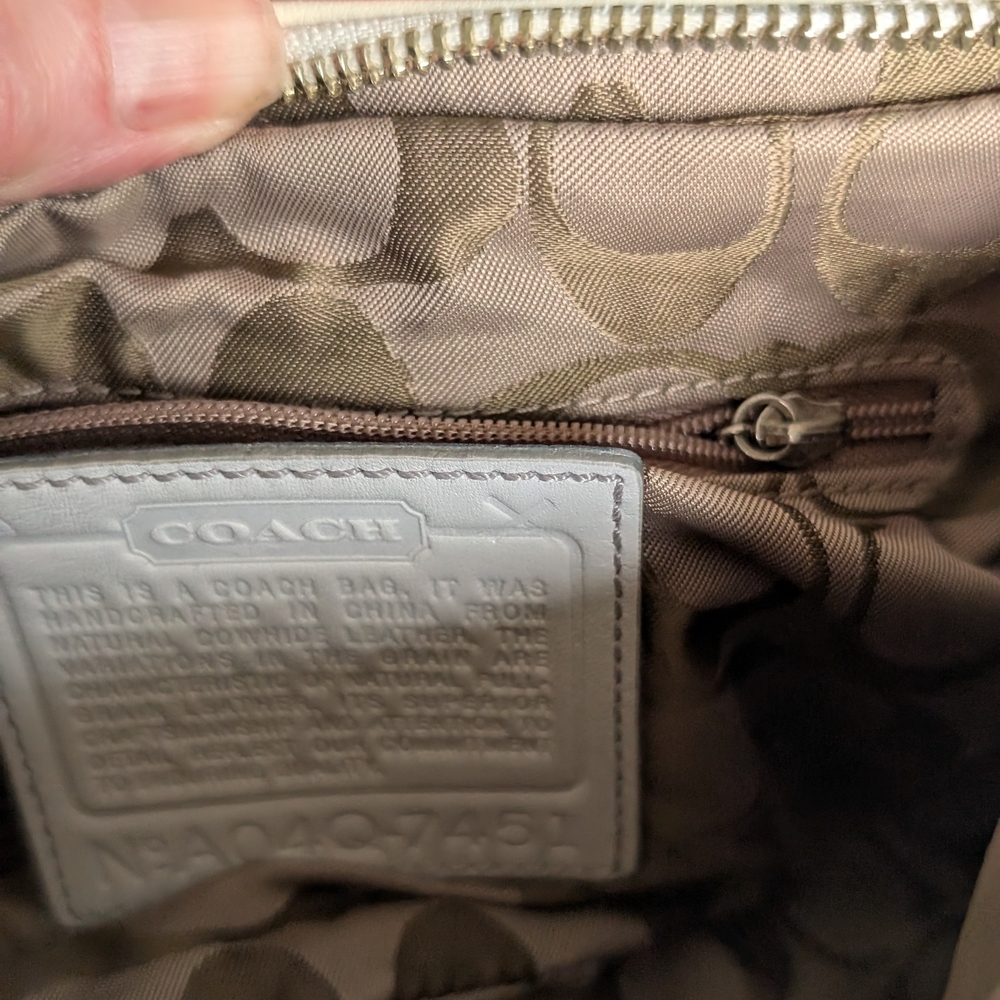 Coach Small Leather Shoulder Bag - Picture 6 of 17